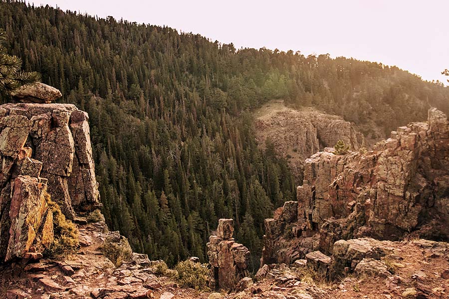 Casper WY - Lookout Point On Casper Mountain In Casper Wyoming